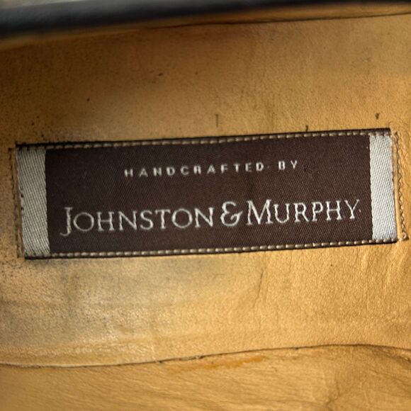 Johnston & Murphy Holden Penny Loafers Black Leather Shoes Made in Italy Men 8.5 main image 5